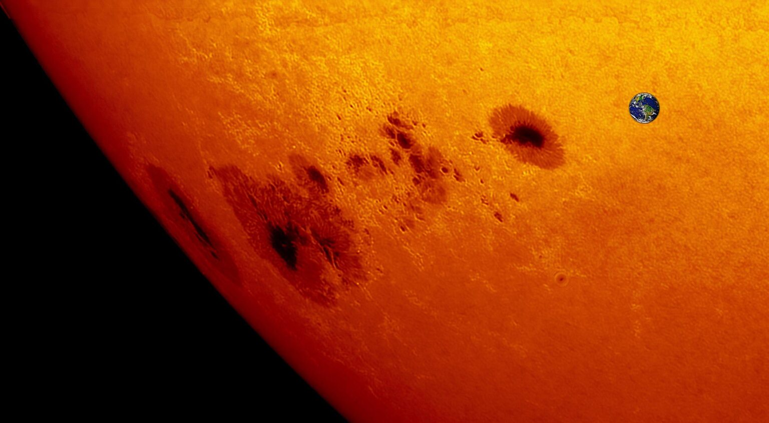 Sunspot AR4294 is now the 3rd largest sunspots of the current Solar Cycle