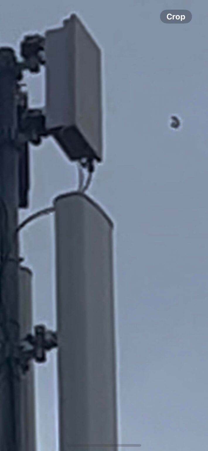 C shaped daytime UFO with halo