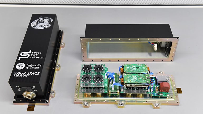 Fluorescent Deep Space Petri-Pod (FDSPP) has been developed by the Space Park Leicester team. Credit: University of Leicester