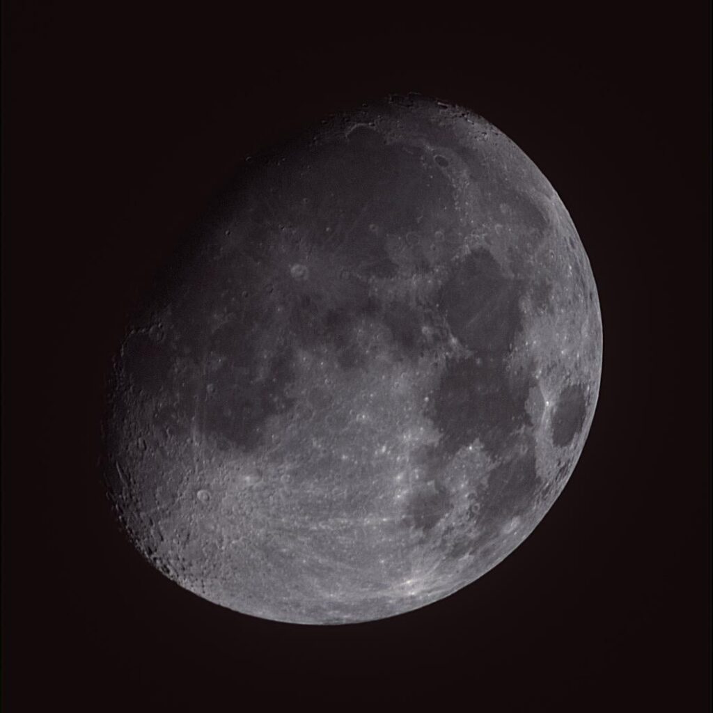 Waxing gibbous moon at 78% illumination