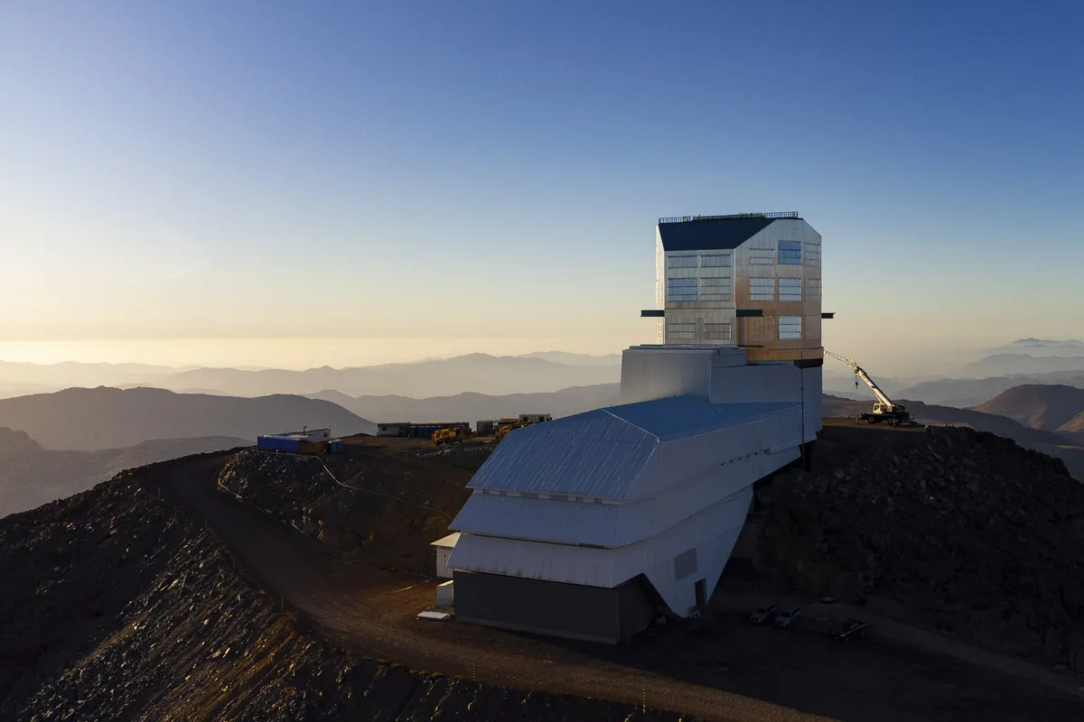 A large telescope observatory.