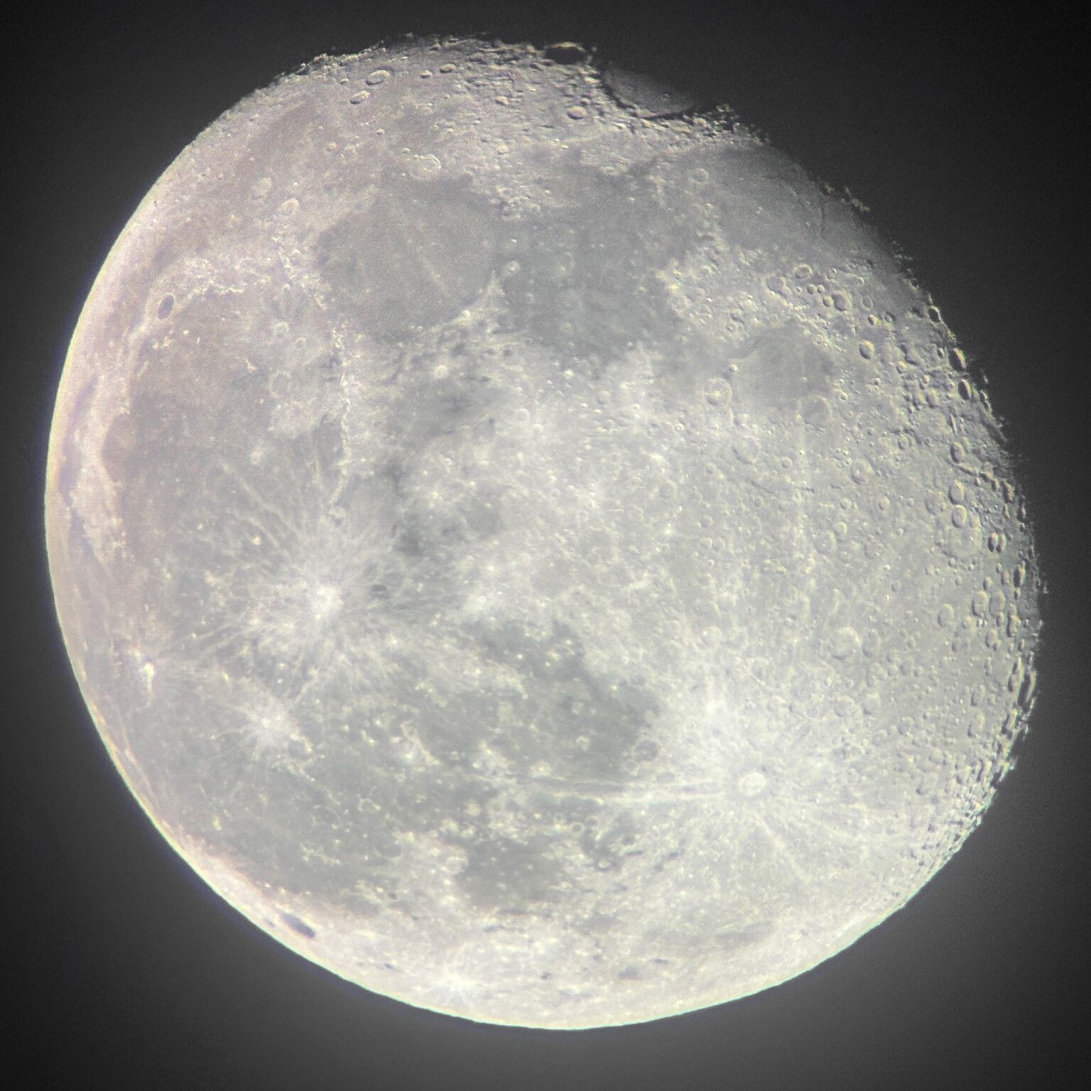 Tonights 89% Waning Gibbous Moon.