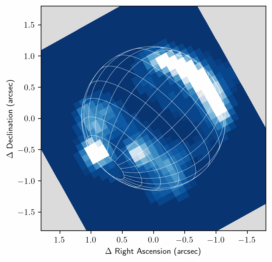 Neptune from just beyond my back year. 23 November 2025.