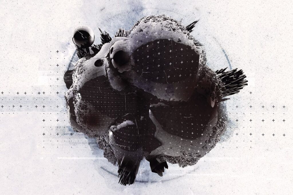 Illustration representing dark matter.