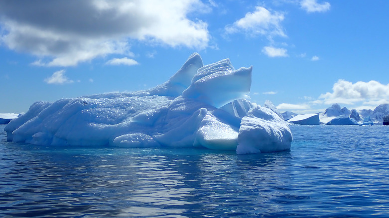 iceberg on the water in the Antarctic