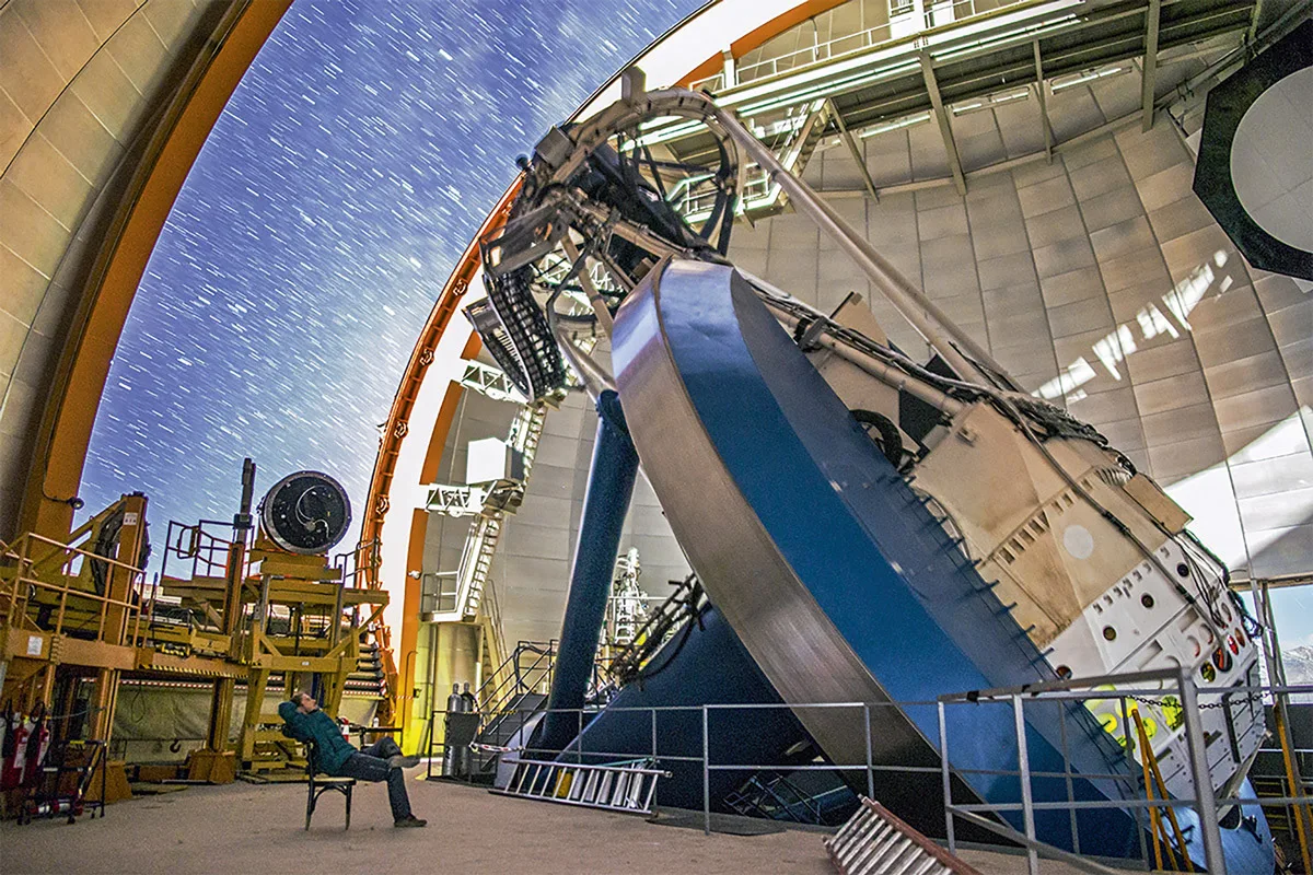 A large Dark Energy Camera telescope.