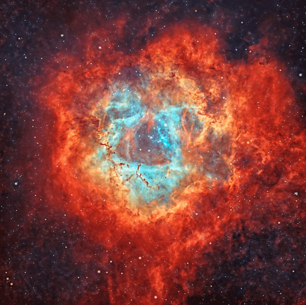 Rosette from Bortle 8/9 (12 hours)