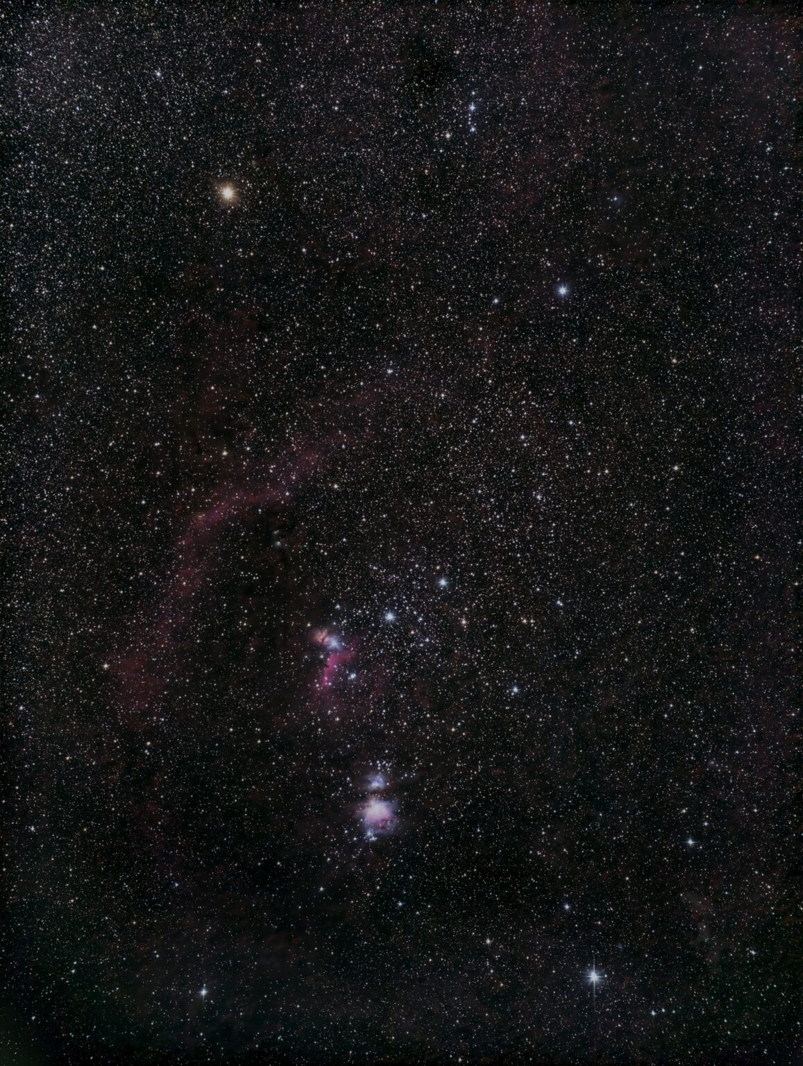 Orion constellation with it's nebulae
