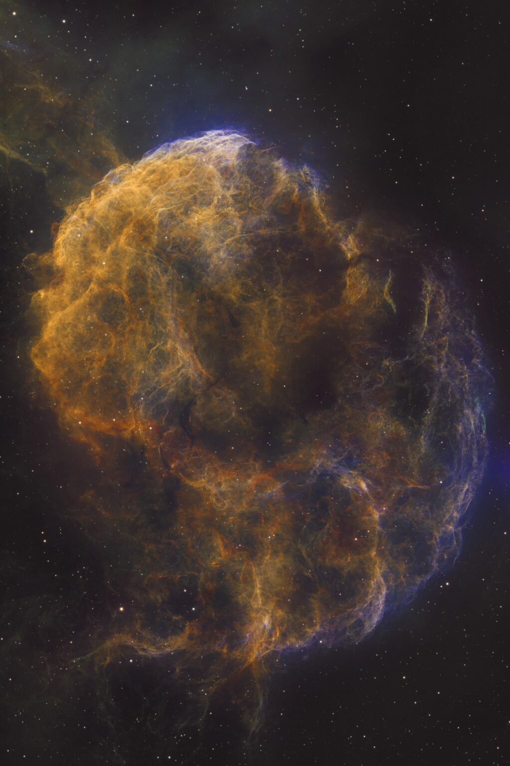 4.5 hours on IC 443, Jellyfish Nebula in SHO 4.5 hours on IC 443, Jellyfish Nebula in SHO