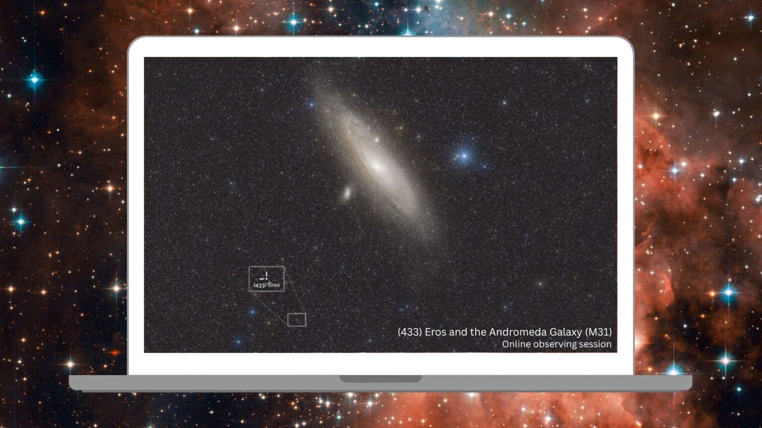Watch live as near-Earth asteroid Eros buzzes the Andromeda Galaxy on Nov. 30 (video) Watch live as near-Earth asteroid Eros buzzes the Andromeda Galaxy on Nov. 30 (video)