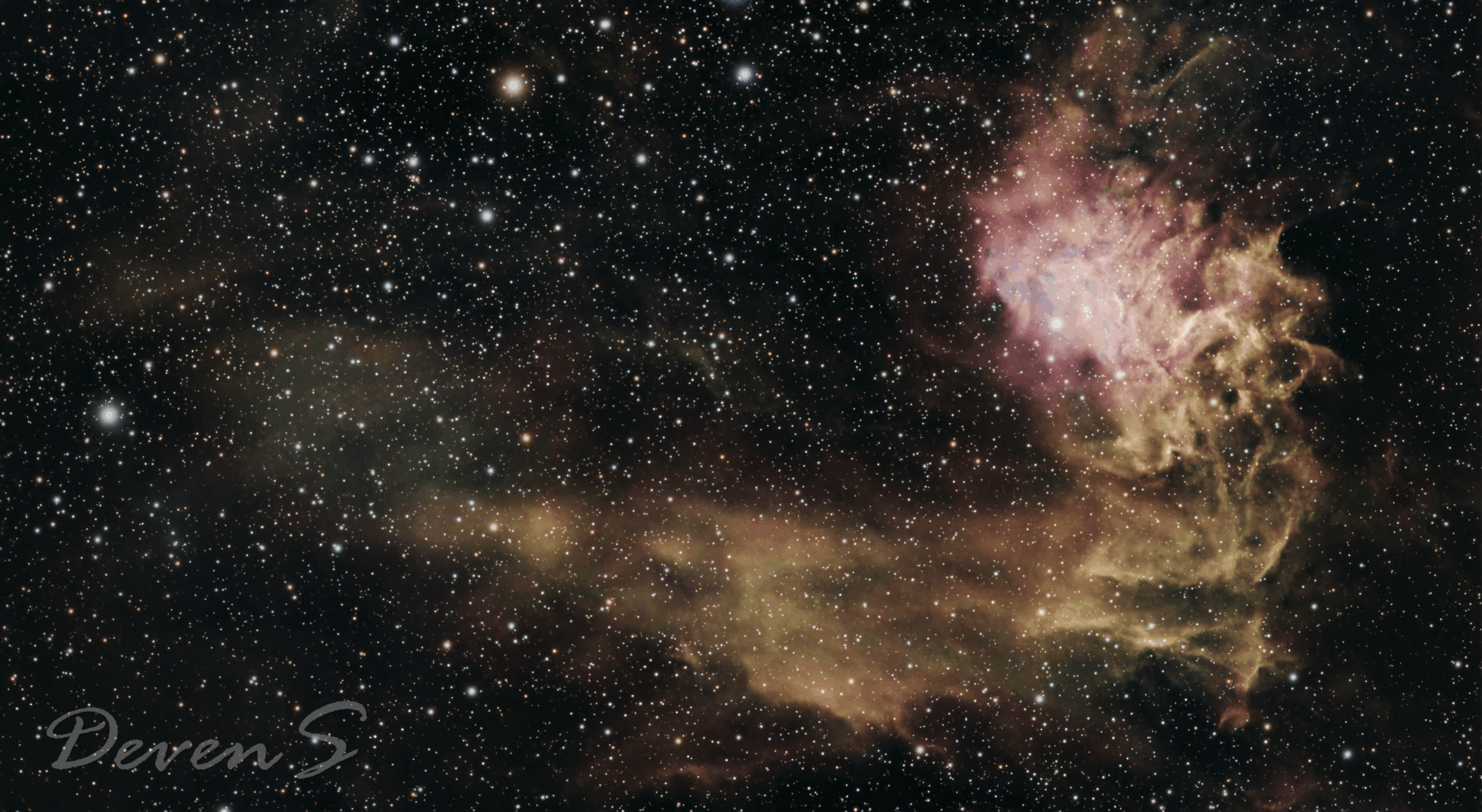 The Flaming Star Nebula, IC 405