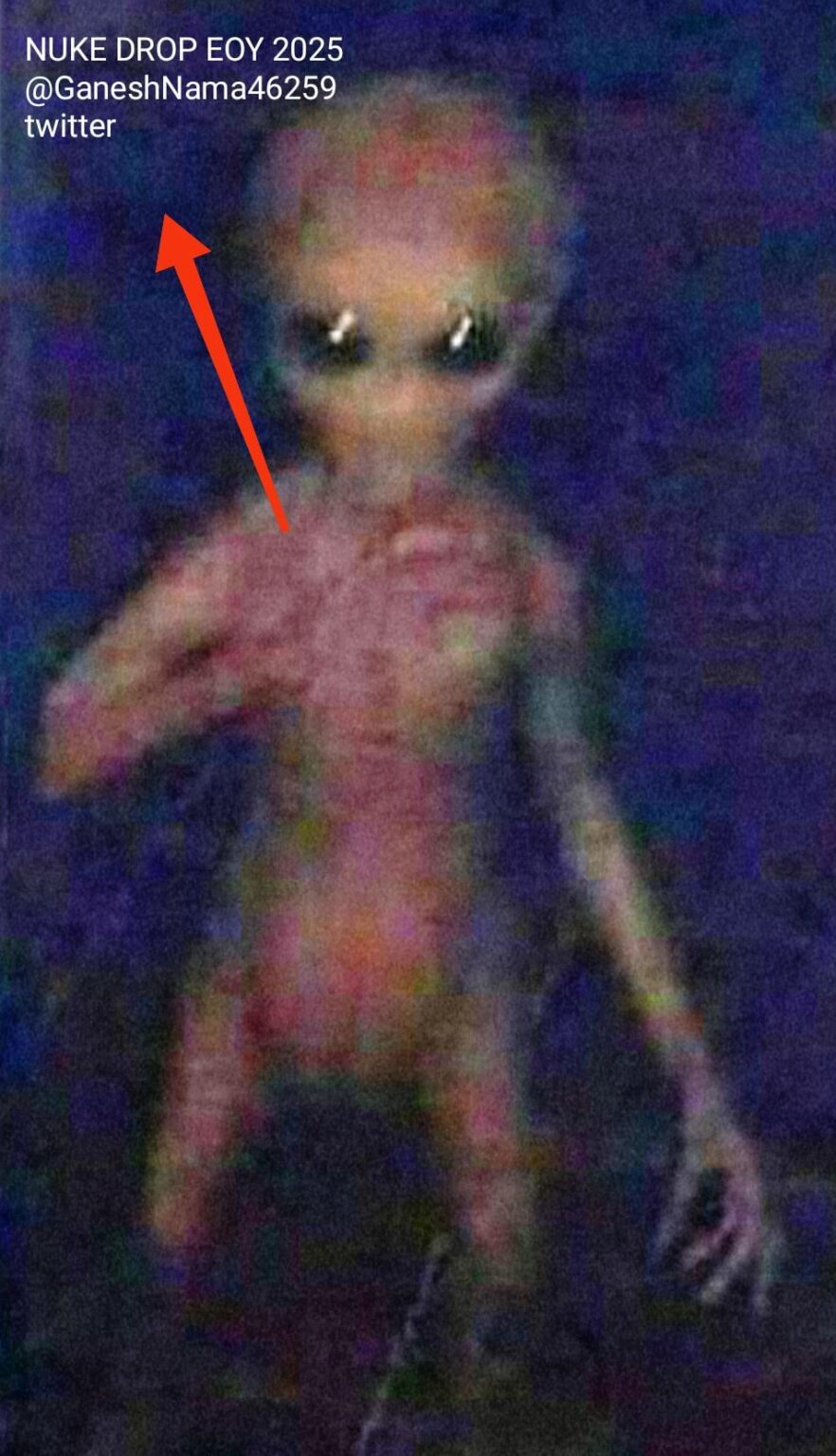 End of year present; this alien photo. Not seen before in this clarity. my twitter is tagged in it