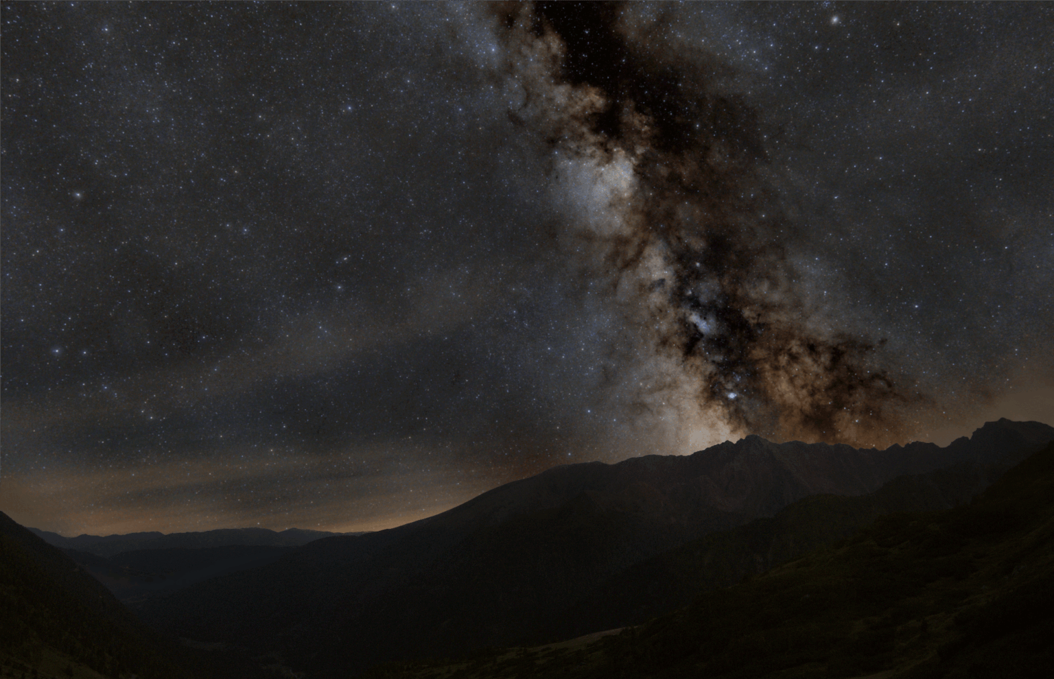 Milky way over the alps from last August! (OC)