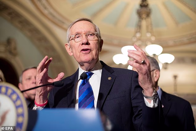 Late Senator Harry Reid (pictured) reportedly funded the project but it fizzled out after he lost his spot as Senate Majority Leader