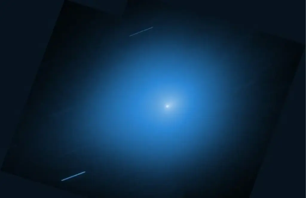 3I/ATLAS shows sunward anti-tail in latest Hubble images Comet 3I/ATLAS (Image via NASA)