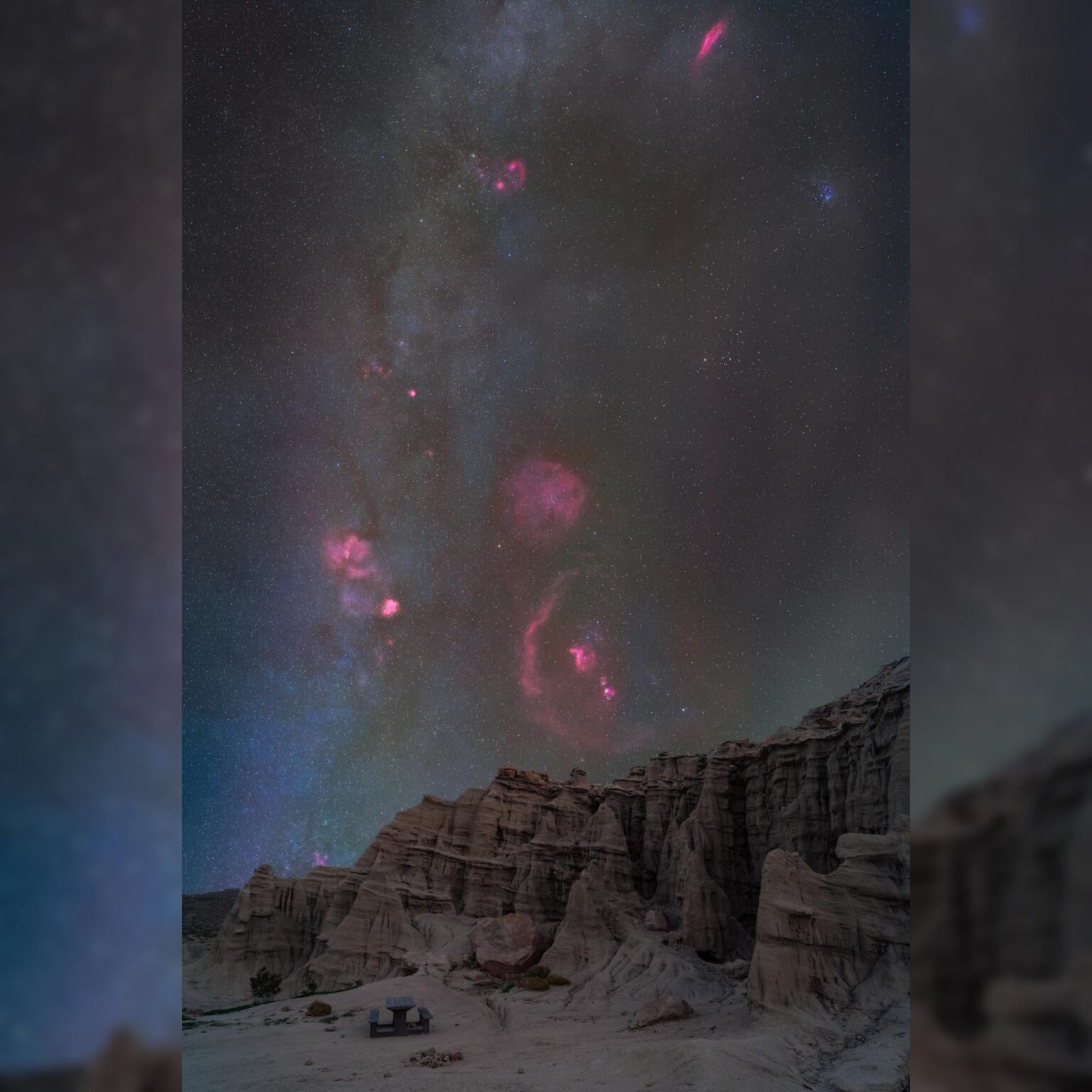 Orion Rises Over Red Rocks Canyon