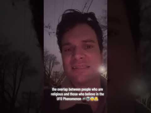 there is an overlap between people who believe in God and those who believe in UFOs