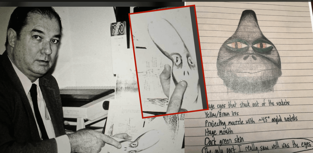 Kyle Odom's Reptilian drawing looks like Milton William Cooper post