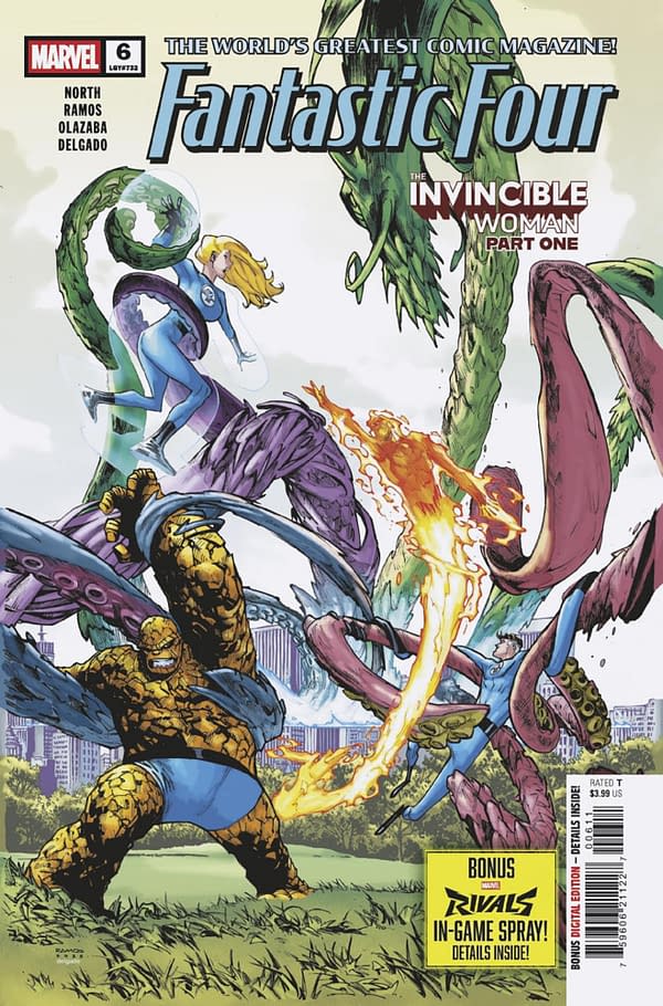 Cover image for FANTASTIC FOUR #6 HUMBERTO RAMOS COVER