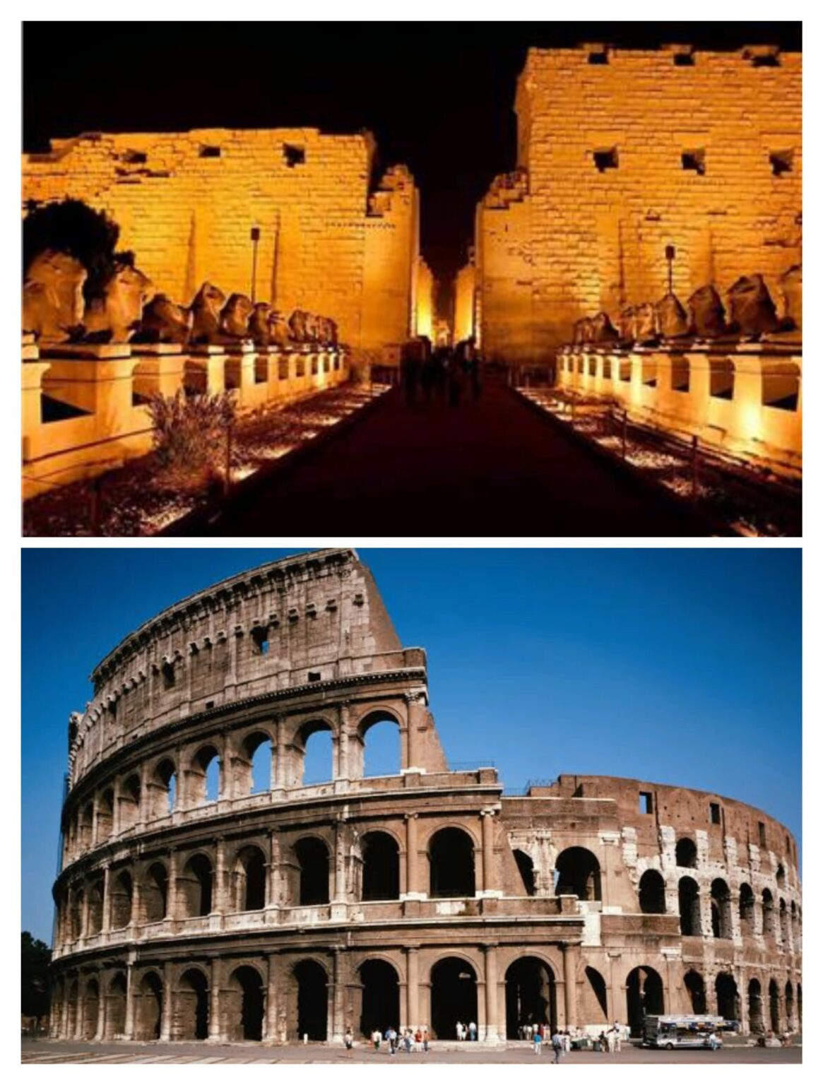 If you had a time machine, which life would you choose to live, and be the master of its fate: the life of kings in Karnak Temple, or the life of warriors fighting to the death inside the walls of the Colosseum?