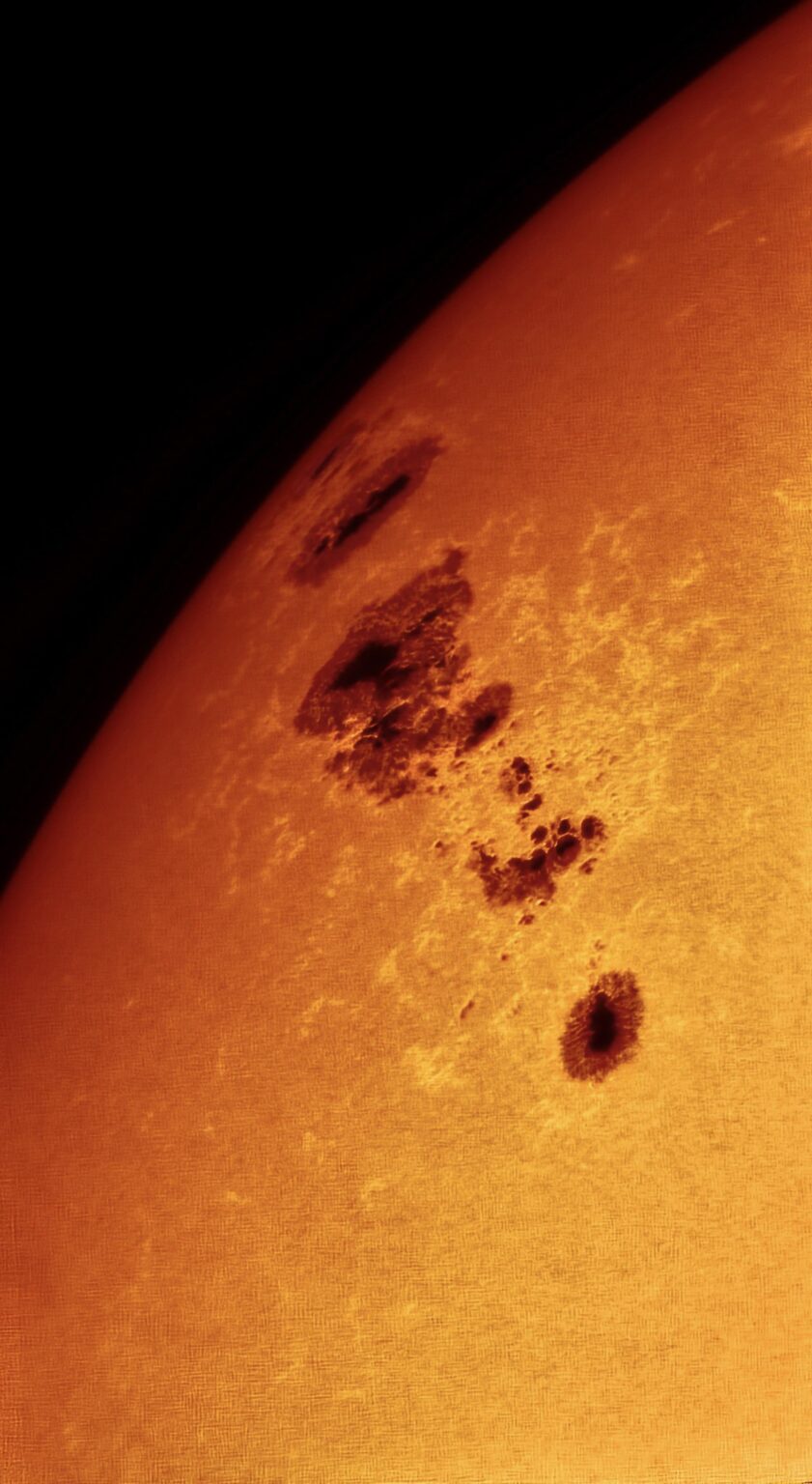 The Newcoming Monster. Active Region 4294 Through my Telescope.