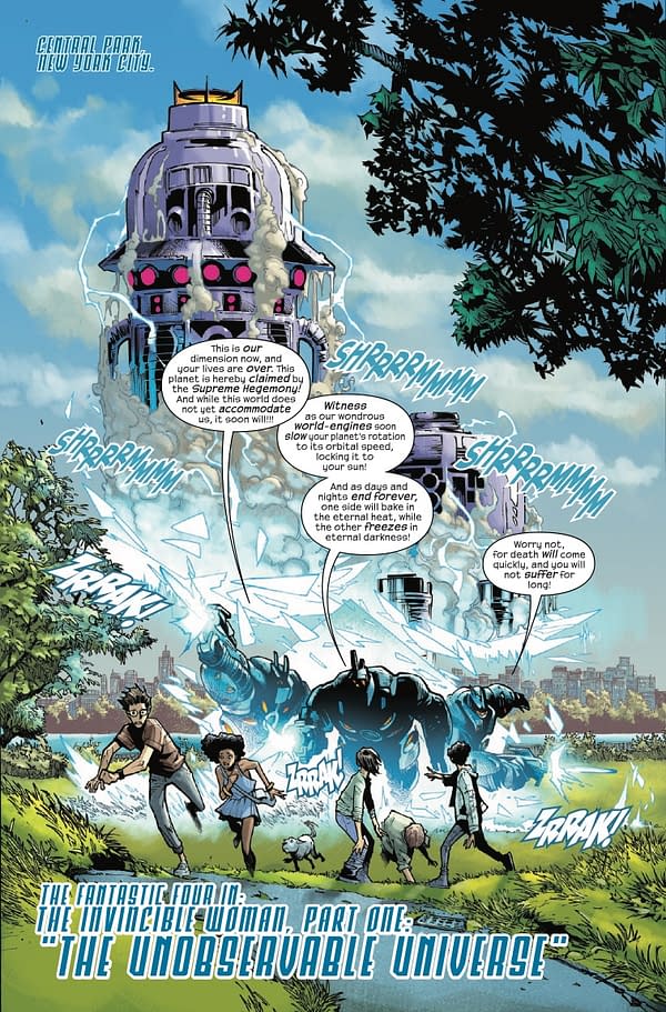 Interior preview page from FANTASTIC FOUR #6 HUMBERTO RAMOS COVER