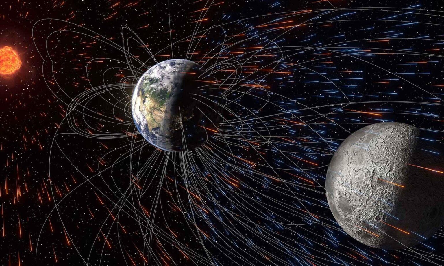 Earth’s magnetic field funneled atmospheric elements to the Moon over billions of years