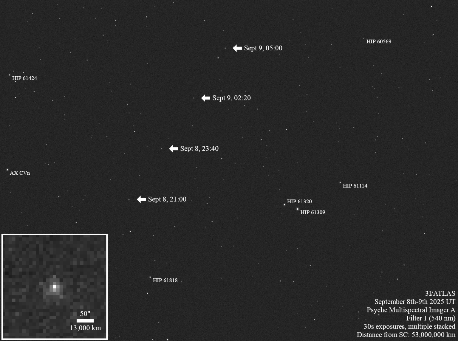 NASA’s Psyche Mission Tracks Interstellar Comet 3I/ATLAS