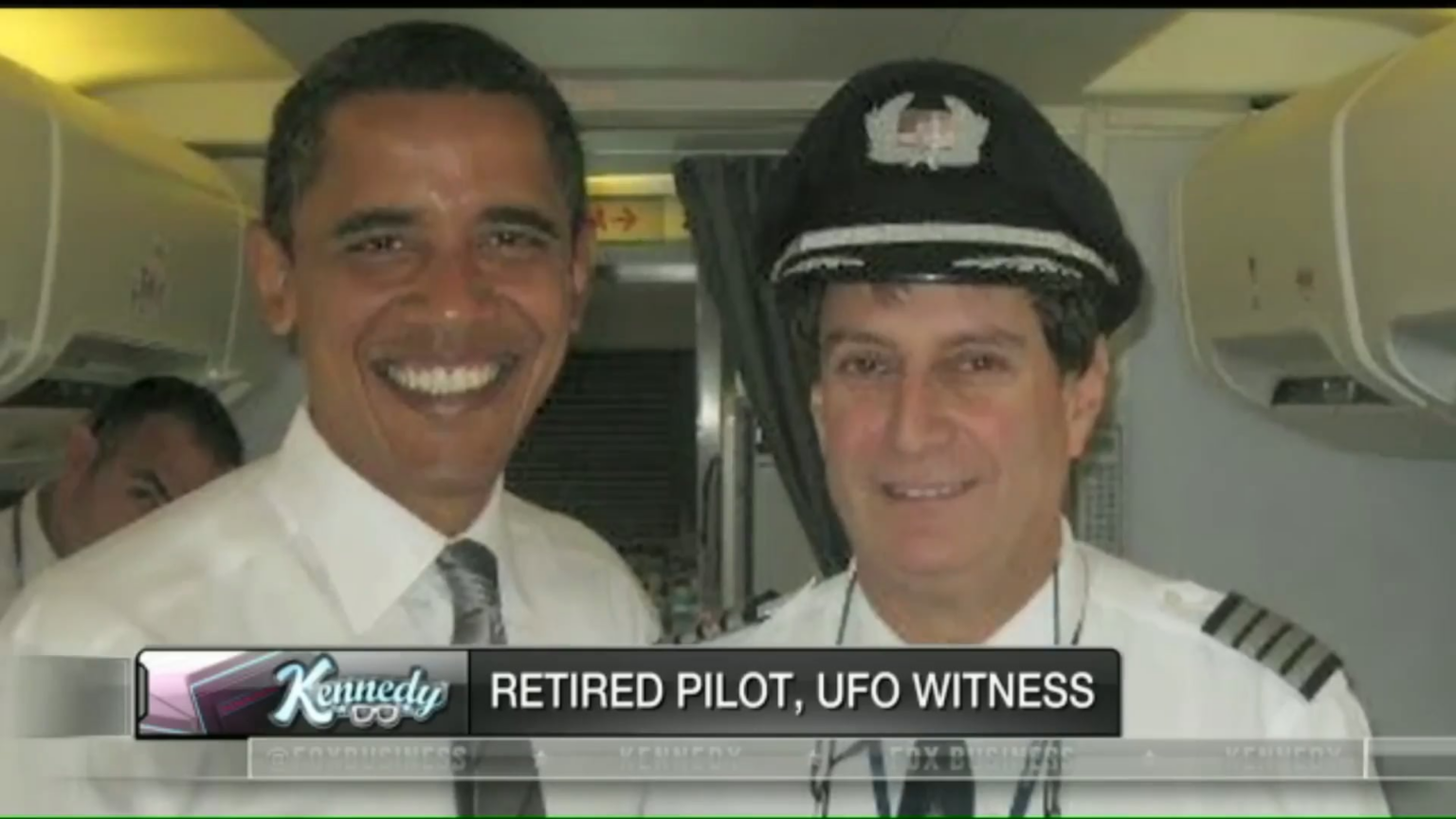 Obama's former pilot Andy Danzinger says he saw a white disc object turn into a giant red orb in 1989.