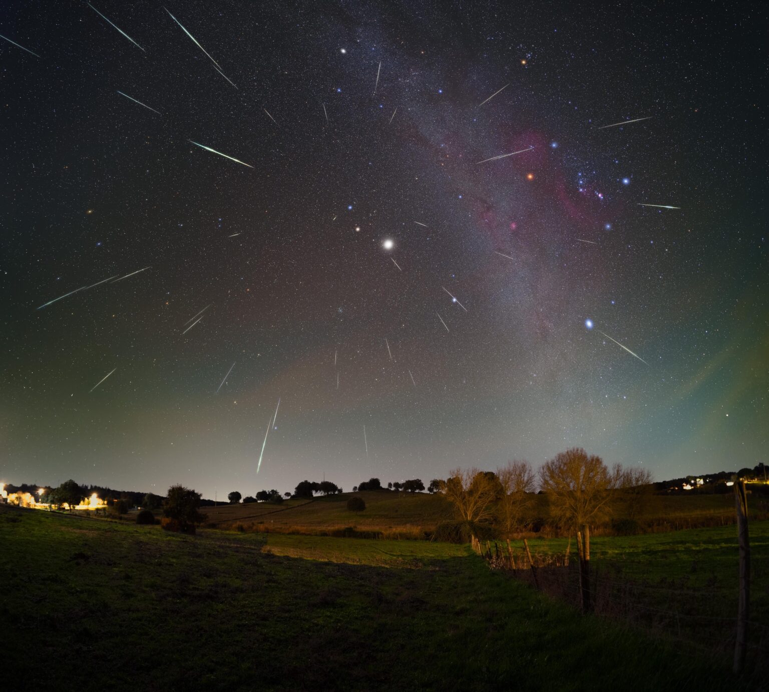 Jupiter and the Geminids by David Cruz