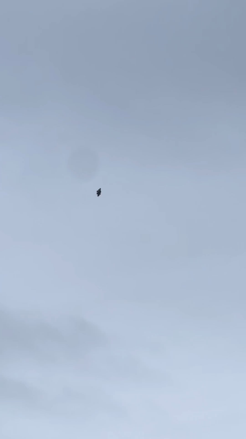 Shape-changing flying object above Cluj, Romania.