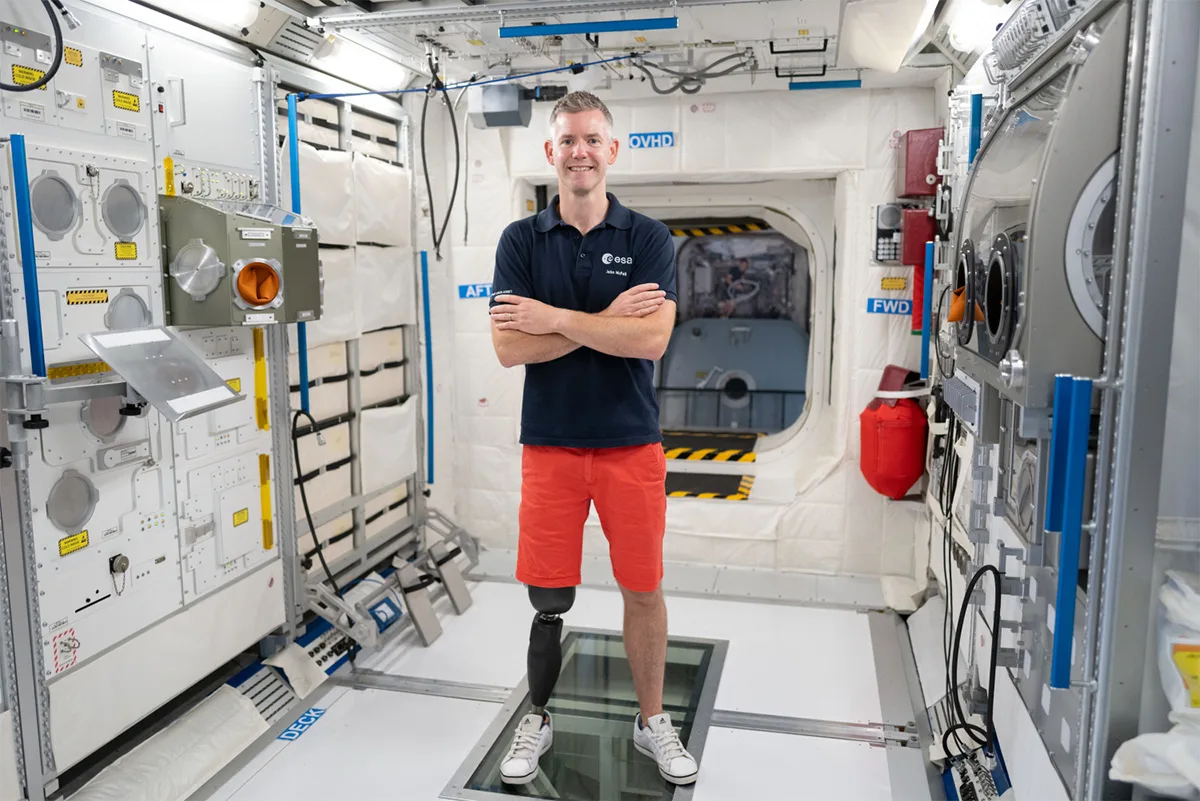 Former paralympian and parastronaut John McFall. Credit: ESA