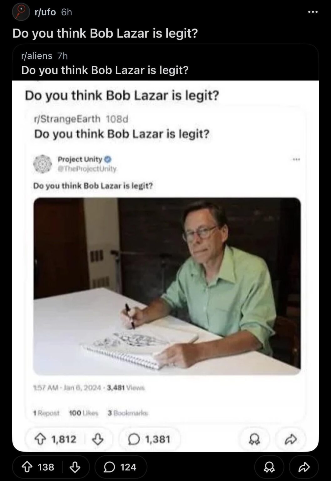 Do you think Bob Lazar is legit?