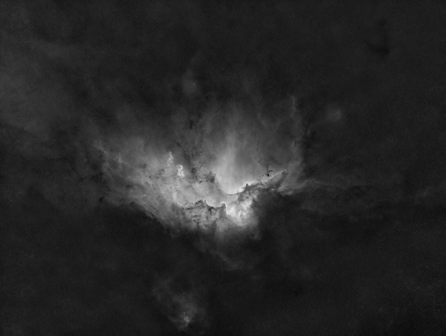 NGC 7380 in Hydrogen-α with the stars removed