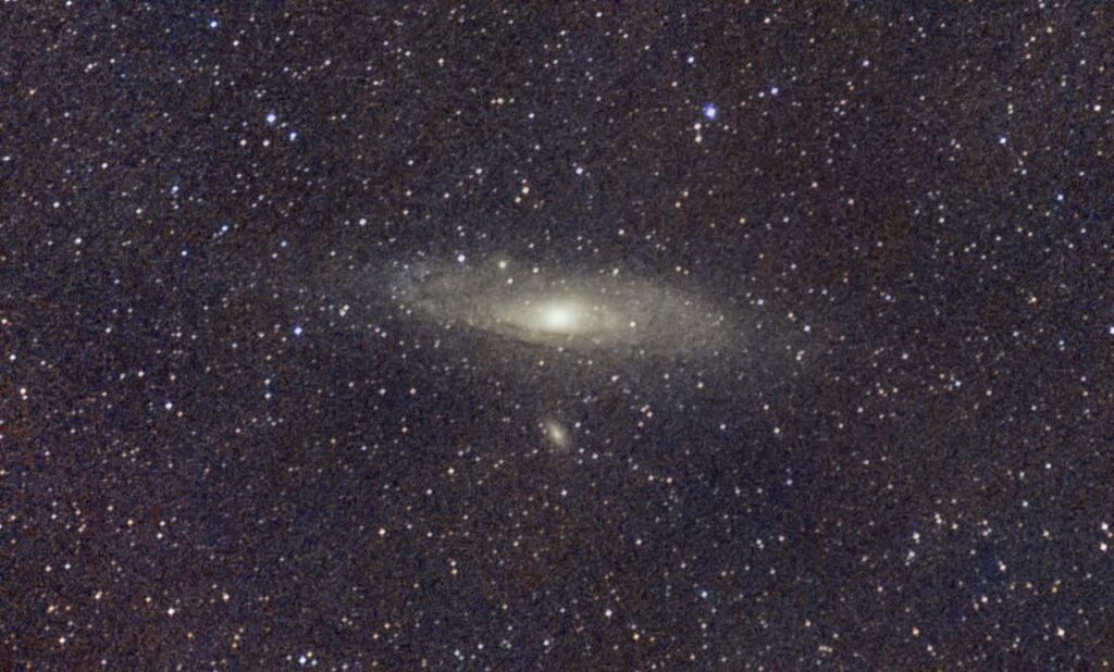 Untracked Andromeda Galaxy at Bortle 8