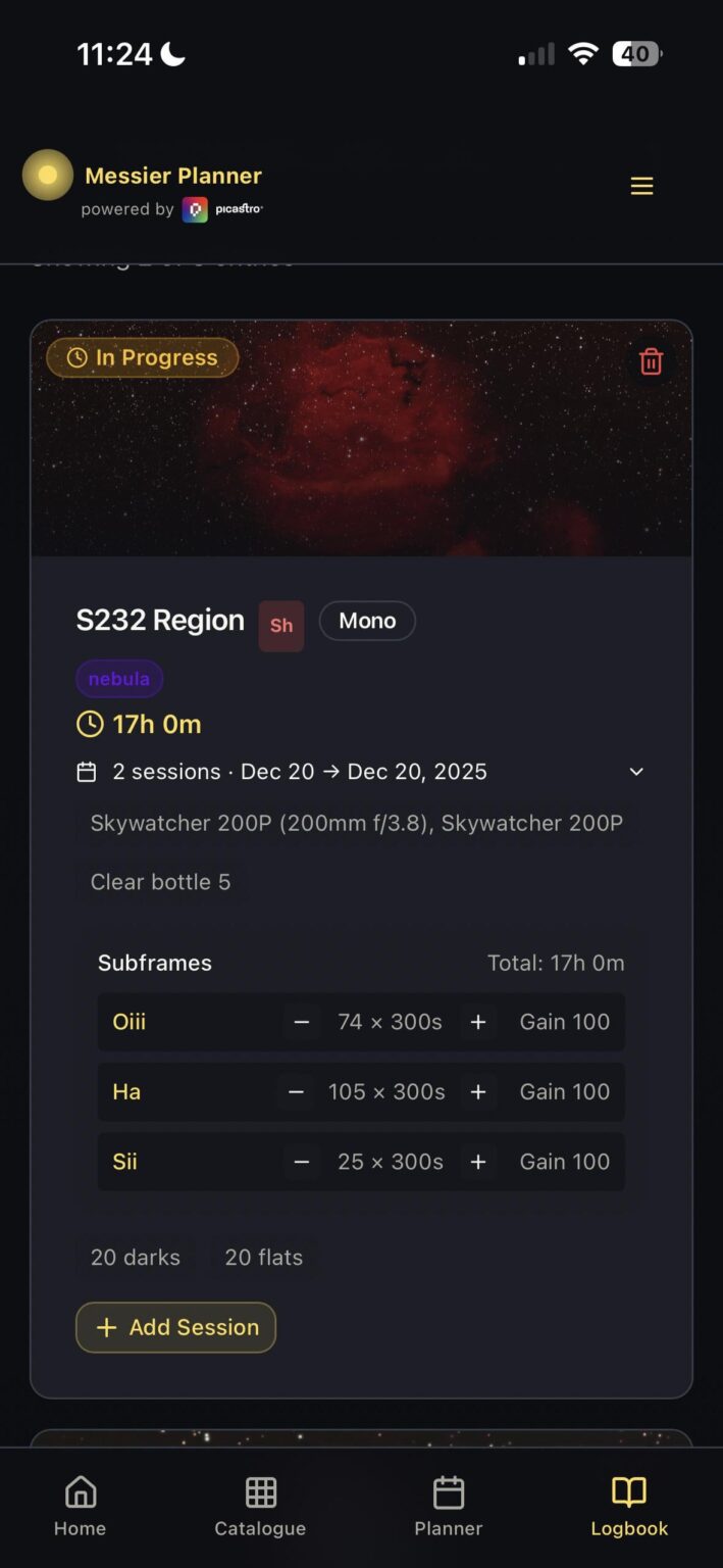 Gradually adding to my digital logbook and planner