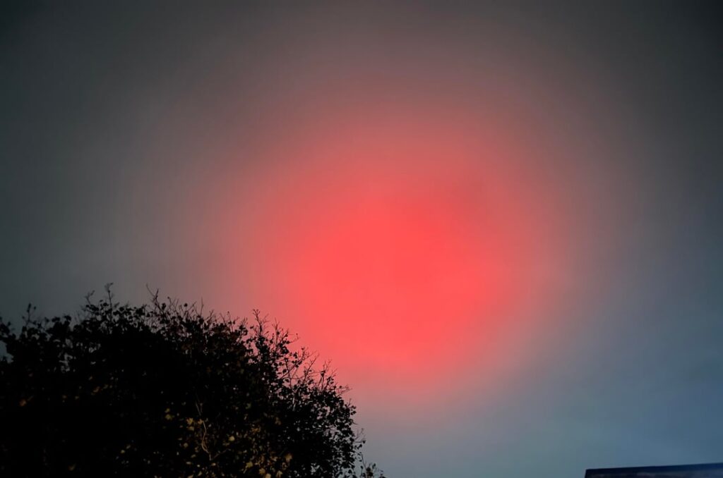 large red light in the sky