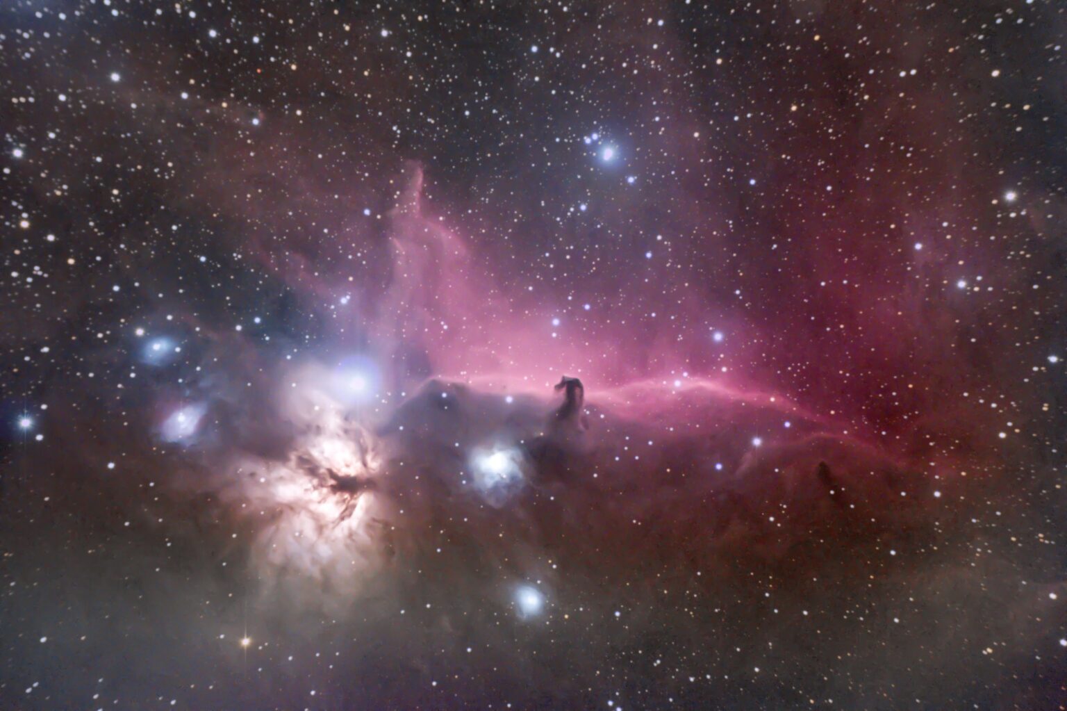 Horsehead and Flame Nebula