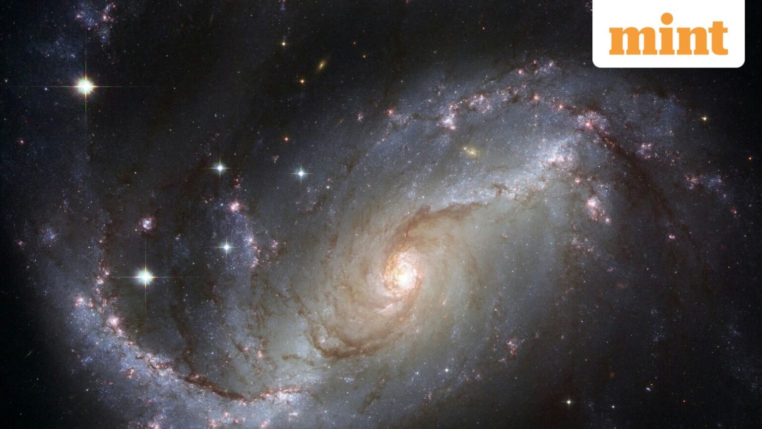 An image showing the spiral galaxy NGC 1672. For representational purposes.