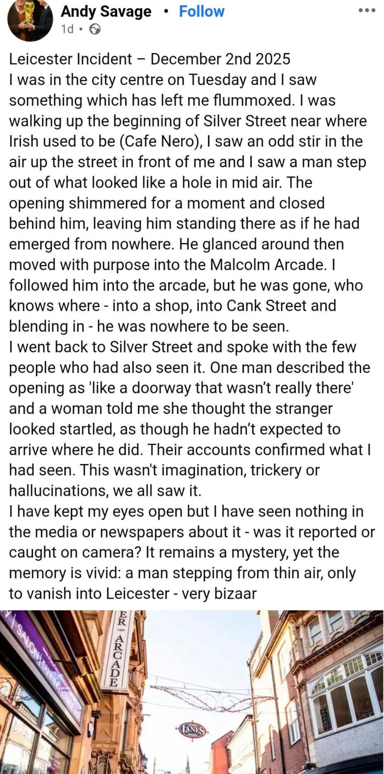 Spotted on Facebook, town portal