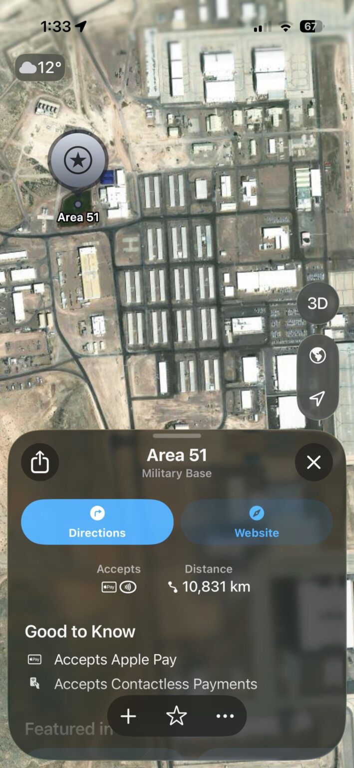 Nice to know Area 51 takes payWave
