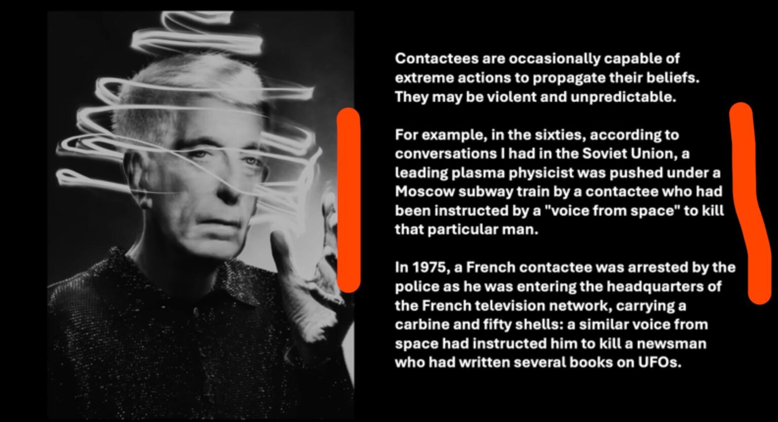 From Jason Samosa’s Jacque Vallee series. It seems “the others” didn’t want Nino Loureiro talking about free energy or why the poles must shift every 10,000 years or so or he stumbled upon something else…