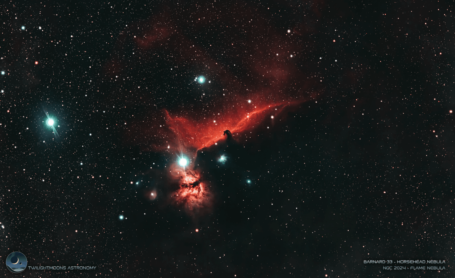 Barnard 33 and NGC 2024 - Horsehead and Flame