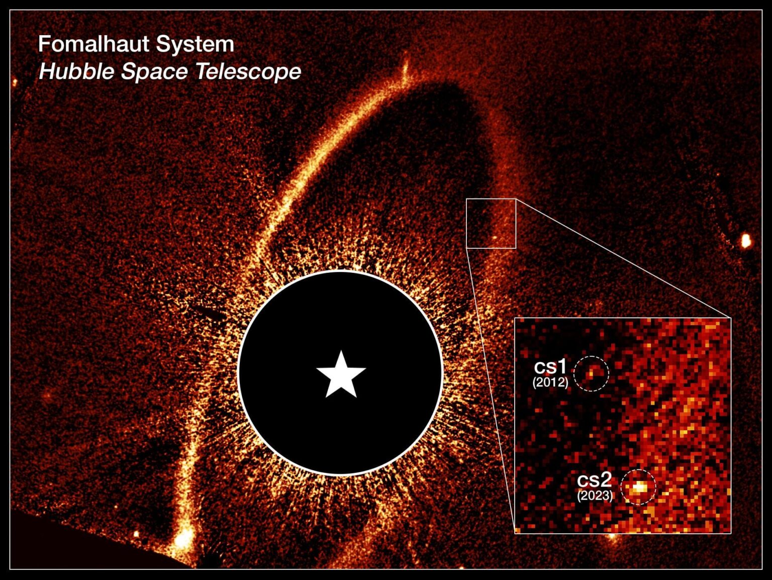 In a historical milestone, Hubble has witnessed the catastrophic collision of asteroids in the nearby Fomalhaut planetary system
