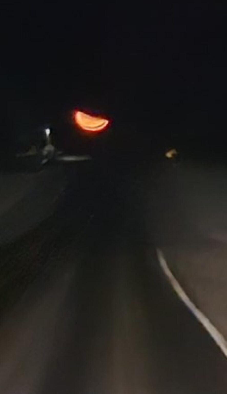 By the looks of it I believe a UFO has disguised our moon as a orange slice