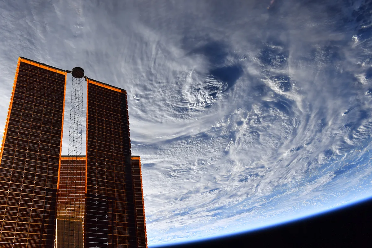 Clouds photographed from the International Space Station on 9 September 2023 by ESA astronaut Andreas Mogensen. Credit: ESA/NASA-A.Mogensen