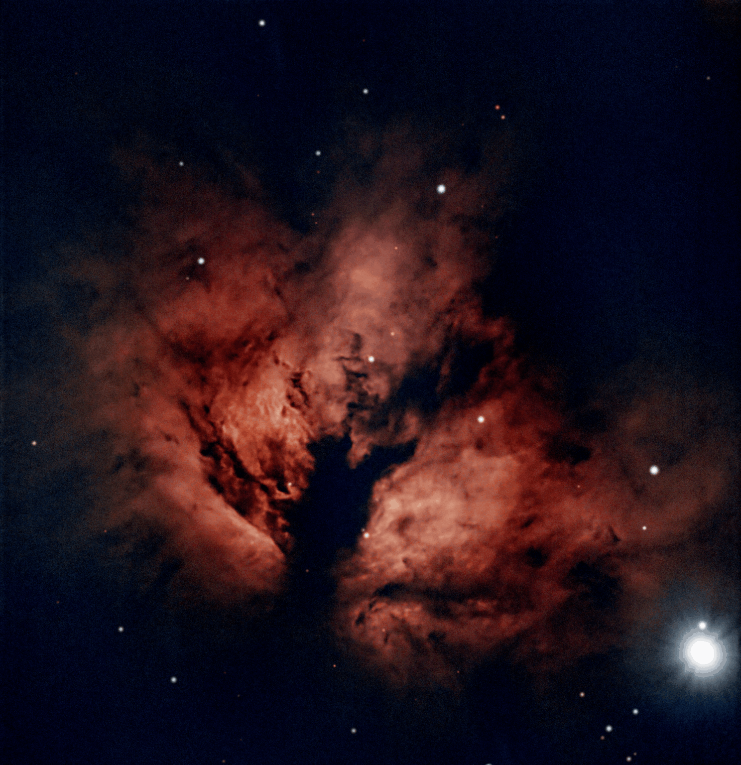 NGC 2024, the Flame Nebula