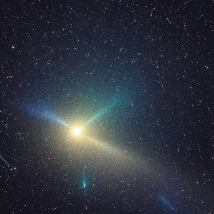 Interstellar Object 3I/ATLAS Displays Unusual Emission Geometry In Newly Released Hubble Image