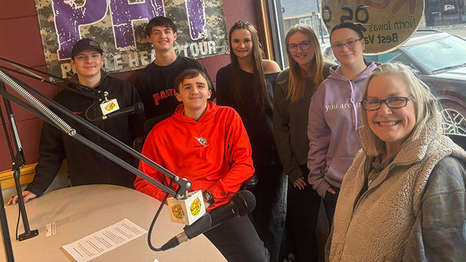 Photo courtesy of Casey Brandau, Charles City Comets Bowling Coach