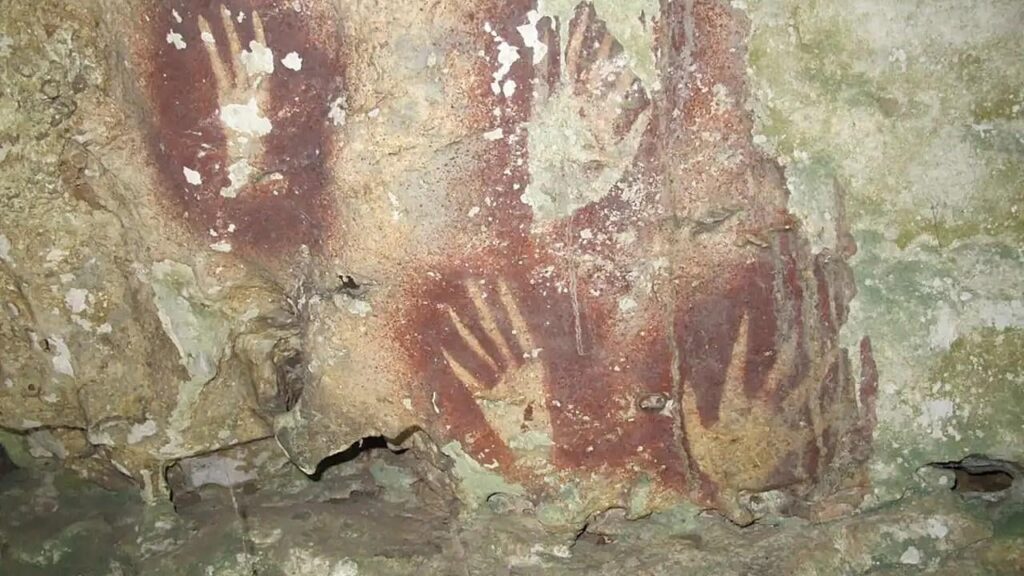 67,800-Year-Old Hand Stencil Found in Indonesian Cave